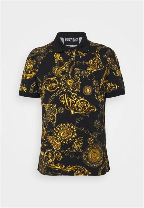 versace jeans poloshirt nero|versace look alike shirts.